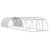 vidaXL Кокошарник Сребристо 600 x 150 x 100 см Поцинкована стомана