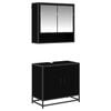 vidaXL Комплект мебели за баня 2 бр. Черния дъб 65 x 33 x 60 см