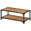 vidaXL Mаса за кафе, 90x45x35 см, масива акациева дървесина