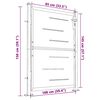 vidaXL Градинска порта 100x145 см, неръждаема стомана