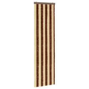 vidaXL Мрежа против насекоми Шенил Кафяв и бежов 56 x 200 cm 100% ПП