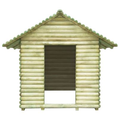 vidaXL Градинска къща за игра, импрегниран бор, 167x150x151 см