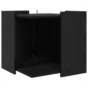vidaXL Кутия за котешки отпадъци Черен дъб 53 x 53 x 51 см
