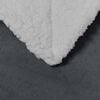 vidaXL Одеяло Тъмен сив 130 x 150 cm Мека вълна