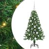 vidaXL С изкуствено коледно дърво с 150 LED светодиода Зелен 120 cm