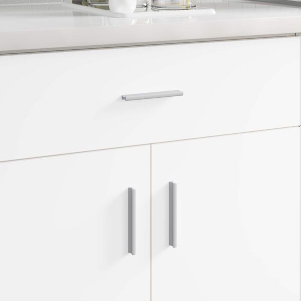 vidaXL Дръжка 828 pcs Сребрист 105.7 x 7.4 x 15.5 мм Алуминий