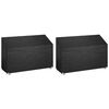 vidaXL Калъф за градинска пейка 2 бр 8 капси 190x70x70/88см полиетилен