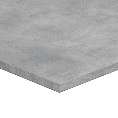 vidaXL Рафтове за етажерка, 4 бр, бетонно сиви, 100x40x1,5 см, ПДЧ