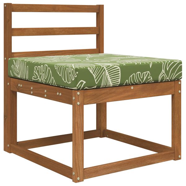 vidaXL Възглавница за диван на открито Дизайн с листа 60 x 60 x 8 см