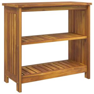 vidaXL Градинско шкафче с рафт със съхранение Естествен 75 x 35 x 70см