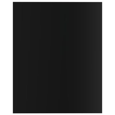 vidaXL Рафтове за етажерка, 4 бр, черен гланц, 40x50x1,5 см, ПДЧ