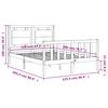 vidaXL Рамка за легло без матрак, 120x200 см, масивна чамова дървесина