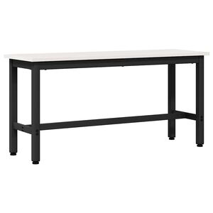 vidaXL Пейка за хранене Бяло 100 x 32,5 x 49 см