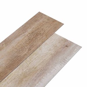 vidaXL Самозалепващи PVC дъски за под Измит дървен цвят 30,5 x 61 см
