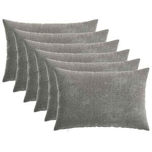 vidaXL Калъфка за възглавница 6 pcs HEERLEN Тъмносиво 30 x 50 cm