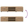 vidaXL Комплект ТВ шкаф с чекмедже с рафт FLORIN Дъб Инженерно дърво