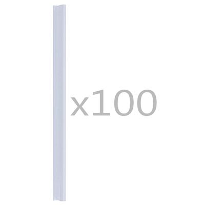 vidaXL 100 бр клипса за ограда, PVC, прозрачни