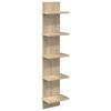vidaXL Стенен рафт Дъб сонома 22 x 15 x 100 см Инженерна дървесина