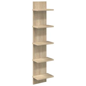 vidaXL Стенен рафт Дъб сонома 22 x 15 x 100 см Инженерна дървесина