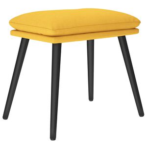 vidaXL Табуретка, горчица жълта, 45x29,5x35 см, текстил