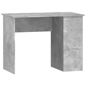 vidaXL Бюро, бетонно сиво, 100x55x75 см, инженерно дърво