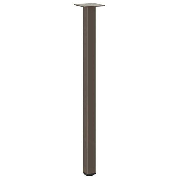 vidaXL Крака за конзолна маса, 4 бр., естествена стомана, 72-74 см, стомана