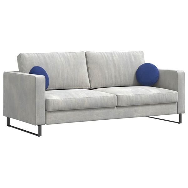 vidaXL Възглавници за седалки 2 pcs Полицейско синьо &Oslash; 40 x 13 см