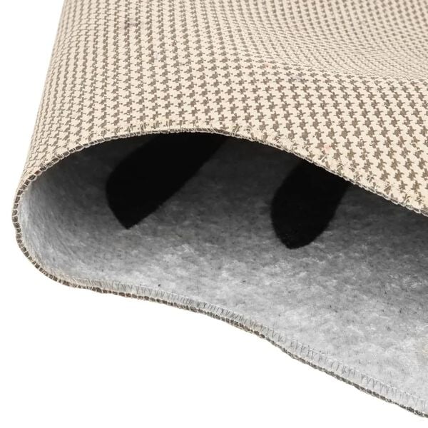 vidaXL Килим черно и бяло 120x170 см шарка зебра миещ противохлъзгащ