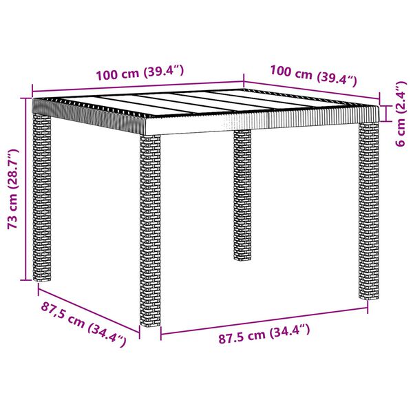 vidaXL Комплект за хранене в градината 5 pcs Кафяво Полипропилен