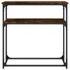 vidaXL Конзолна маса, опушен дъб, 75x35,5x75 см, инженерно дърво