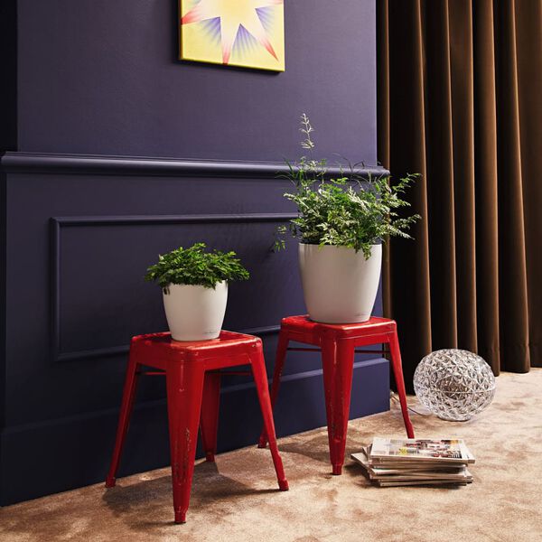 LECHUZA Плантер CLASSICO Color 18 ALL-IN-ONE, бял