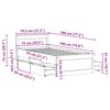 vidaXL Рамка за легло без матрак с табла 75x190 см борово дърво масив