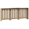 vidaXL Капак за радиатор, дъб артизан, 205x21,5x83,5см инженерно дърво