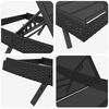 vidaXL Шезлонг с маса 2 pcs Черно 40 x 40 x 40.5 см полиратан