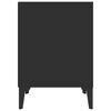 vidaXL Нощни шкафчета, 2 бр, черен, 40x35x50 см