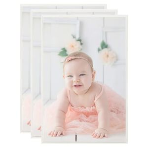 vidaXL Фоторамки за колаж 3 бр за стена/маса сребристи 70x90 см МДФ