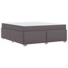 vidaXL Рамка за легло с матрак Сив 180 x 200 cm текстил