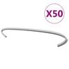 vidaXL Куки за габиони, 50 бр, поцинкована стомана, 20 см