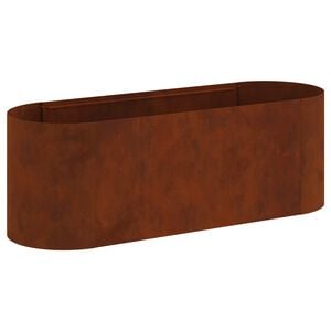 vidaXL Вдигната леха за градина Кортенова стомана 120 x 40 x 40 см