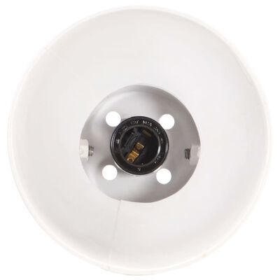 vidaXL Индустриална стенна лампа бяла 45x25 см E27