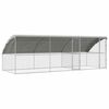 vidaXL Клетка за пилета 3 бр. Сребристо 600 x 200 x 200 см