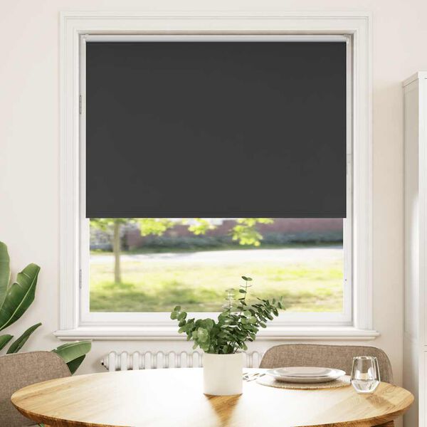 vidaXL Ролетна щора Blackout Black 105x130 cm Ширина на плата 100,7 cm