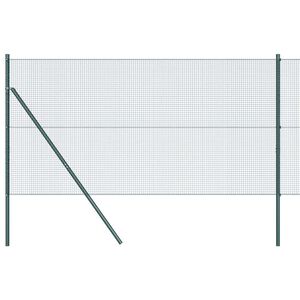 vidaXL Заварена телена ограда за фиксиране на земята 50 x 1 m Зелено