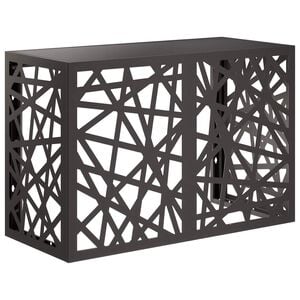 vidaXL Покритие за климатик Черно 90 x 40 x 60 см Стомана