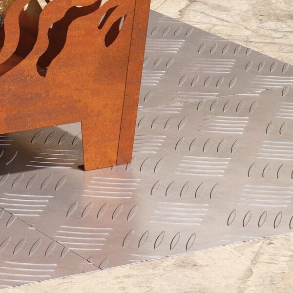 vidaXL Шахматни плочи 4 pcs Сребрист 50 x 40 cm Алуминий