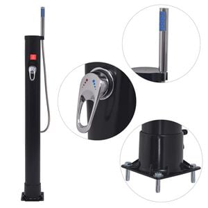 vidaXL Соларен душ 8 л PVC стомана