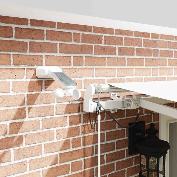 vidaXL Сгъваем навес Бяло 500 &times; 350 cm Полиестер и метал