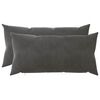 vidaXL Калъфка за възглавница 2 pcs HEERLEN Тъмносиво 40 x 80 cm