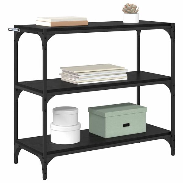 vidaXL Шкаф за книги Черния дъб 80 x 33 x 70,5 см