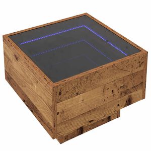 vidaXL Масичка за кафе Старо дърво 40 x 40 x 30 cm